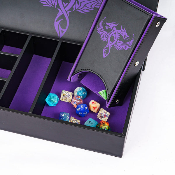 Dobbelaars Deluxe Dice Vault (Zwart & Paars)
