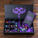 Dobbelaars Deluxe Dice Vault (Zwart & Paars)