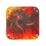 Opvouwbare Dice Tray – Zwart Kunstleer | Voor Dungeons & Dragons & TTRPG Dobbelstenen Monster Rood