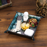 Opvouwbare Dice Tray – Zwart Kunstleer | Voor Dungeons & Dragons & TTRPG Dobbelstenen Monster Blauw