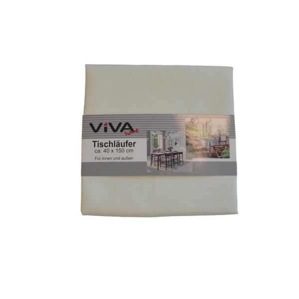 Tafelloper - 40 x 150 cm - Créme - Linnenlook - Aankleding van je Tafel - Tafellinnen