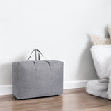 Opbergzak XXL Dekbed - Grijs - 70 x 50 x 30 cm - Opbergtas voor Dekbed en Kleding - Kledingzak XXL