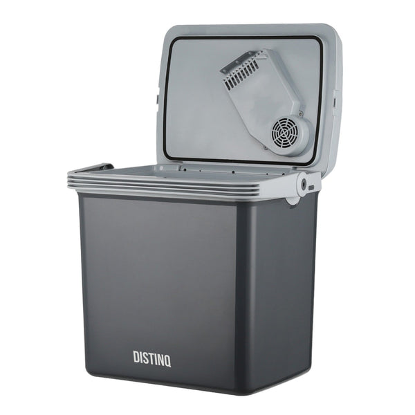 Elektrische Koelbox voor Auto en Camping – Koelbox Elektrisch met Verwarmingsfunctie - 12v 230 Volt – 25L - Grijs