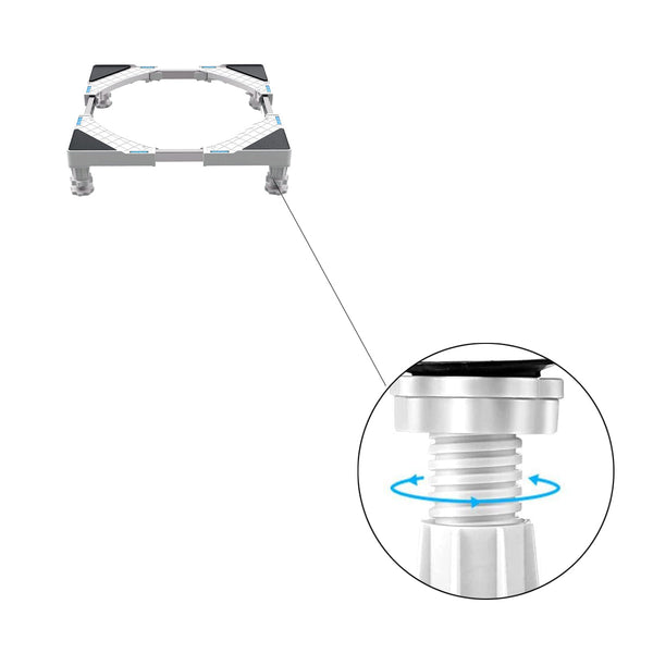 Wasmachine verhoger - Verstelbaar - Universeel - Transportroller - Wasmachine Ombouw - Wasmachinehouder - Wasmachine verhoger