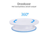 Taartplateau - Draaibaar - Anti-slip - Draaiplateau Taart - Turntable Cake