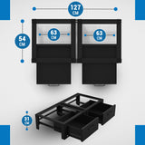 Wasmachine & Droger Verhoger Zwart