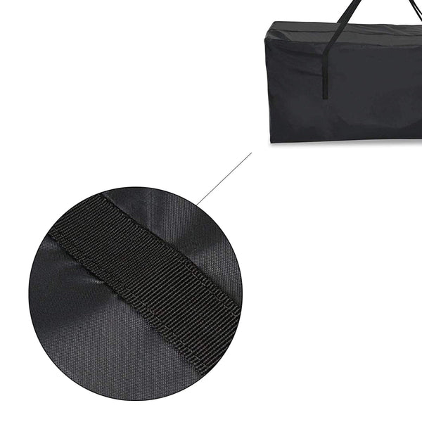 Tuinkussentas - Zwart -  173 x 76 x 51 cm - Opbergtas voor Tuinmeubelkussens - Tuinstoelkussentas - Tuinsetkussen Opbergtas