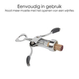 Kurkentrekker Hoogwaardig - Premium RVS Fles Opener - Klassieke Opener voor Wijn en Bier