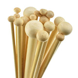 Breinaalden Set Bamboe 36 Stuks - 18 Verschillende Maten - 35 cm Lang - 2 tot 10 mm Dikte