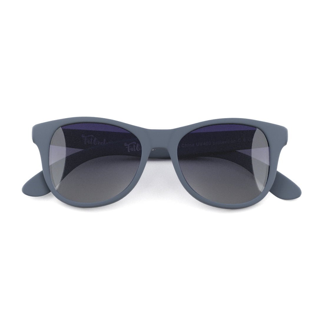 Kinder zonnebril. FatOncles BOB-medium, blauw. Flexibel, ultralicht & veilig. Voor kinderen van 6 t/m 12 jaar.