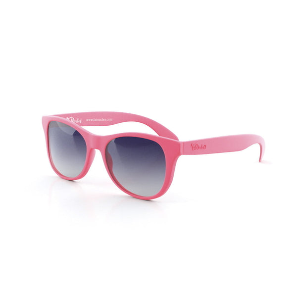 Kinder zonnebril. FatOncles FRANK-medium, roze. Flexibel, ultralicht & veilig. Voor kinderen van 6 t/m 12 jaar.