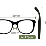 Kinder zonnebril. FatOncles JULIE-medium, oranje. Flexibel, ultralicht & veilig. Voor kinderen van 6 t/m 12 jaar.