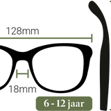 Kinder zonnebril. FatOncles BOB-medium, blauw. Flexibel, ultralicht & veilig. Voor kinderen van 6 t/m 12 jaar.