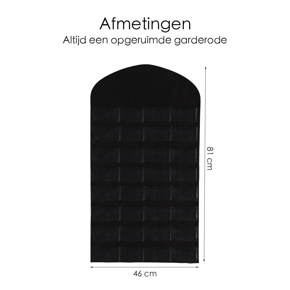 Sieraden organizer - Zwart - Hangende Juwelenstandaard Met 32 Vakken