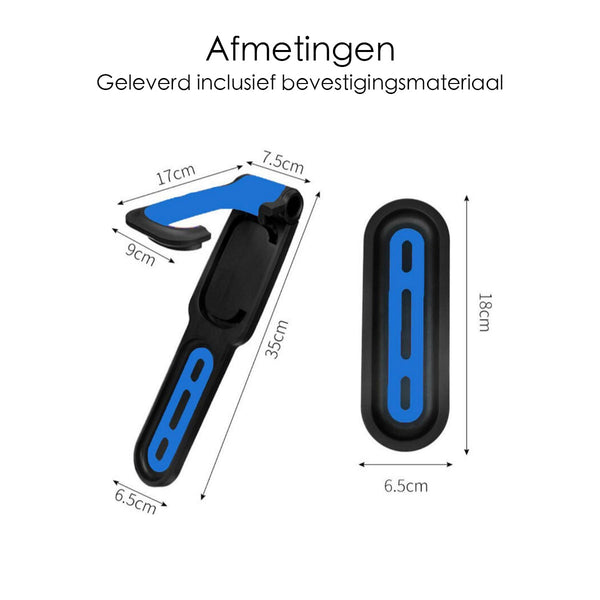 Fiets Ophangbeugel - Zwart - Blauw - Muurhouder fiets - Muurbeugel Wandhouder Wandbeugel