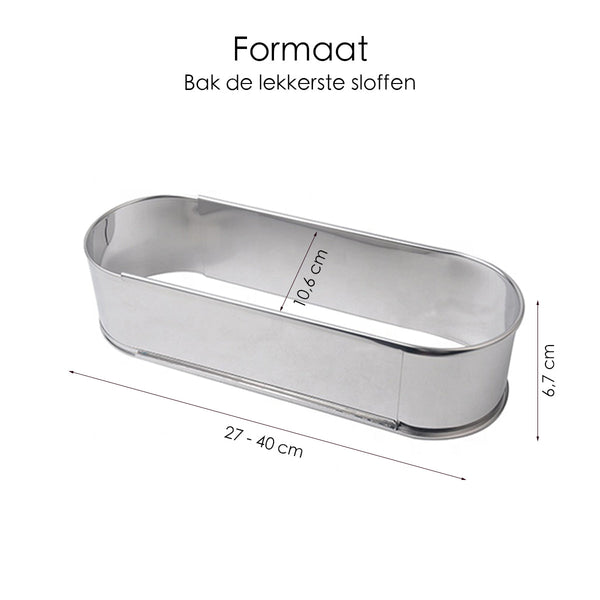 Sloffenring - Verstelbaar Bakframe - RVS - 27 - 40 cm