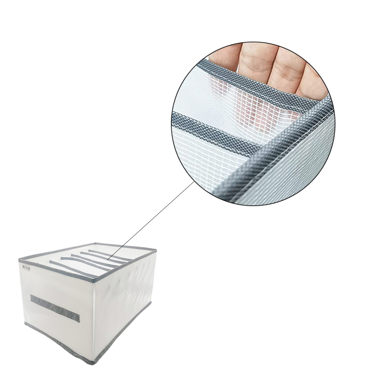 Kleding organizer - 3 stuks - Wit - Opberger voor Broeken, T-shirts, Overhemden en Topjes