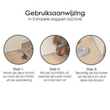Tochtstrip - 3,5 cm x 5 meter - Transparant - Deur en Raam - Zelfklevend