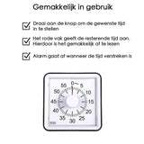 Leerklok voor Kinderen - Timer Kind - Vergaderklok - Aftelklok - Zwart