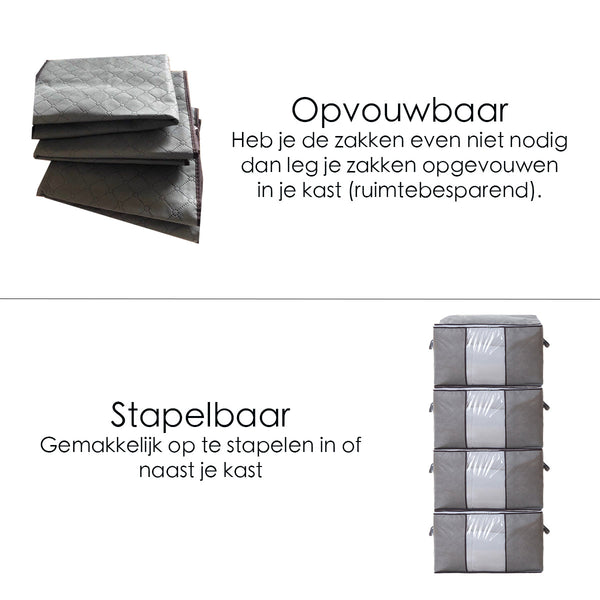 Opbergtas voor Kleding en Dekbed - Grijs