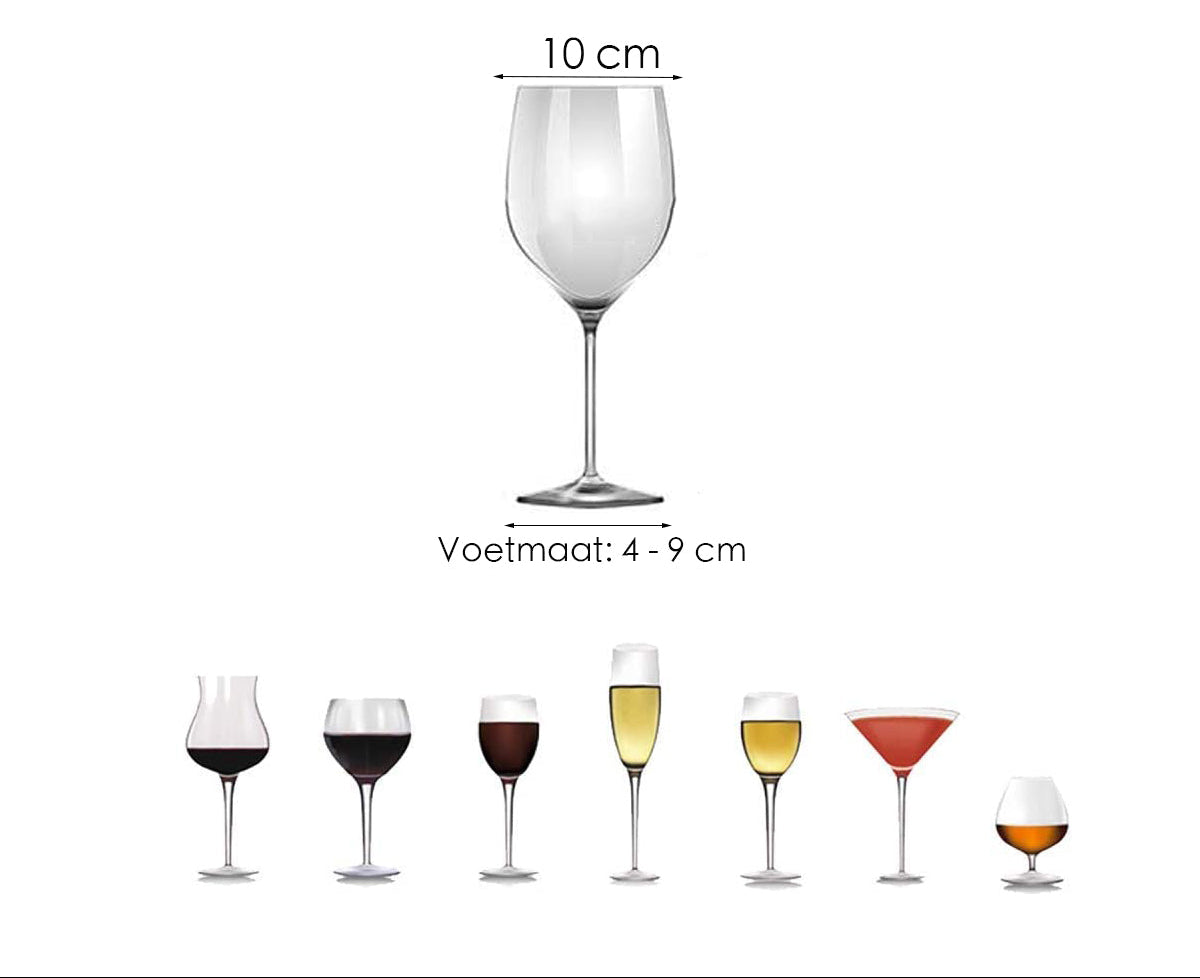 Ophangrek Wijnglazen - Zwart - 18 glazen - Wijnglazenhouder - Glazenrek