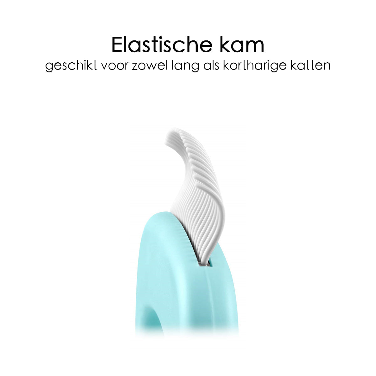 Kattenmassage - Massageborstel - Flexibel Materiaal - Set van 3