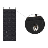 Petten Opbergzak - Zwart - 24 Petten - Petjes Opbergsysteem - Petten organizer - Petten Houder - Hat Holder - 68 x 166 cm