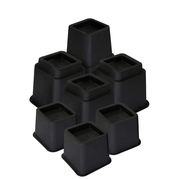 Meubelverhoger Set - Verstelbare Poten - 8 stuks - Zwart
