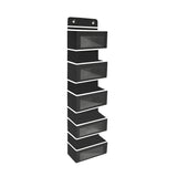 Opbergzak voor Deur - 5 Ruime Opbergvakken - 120 cm x 33 cm - Zwart - Deur organizer