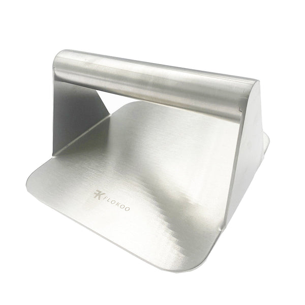 Hamburgerpers - Handmatige hamburger perser - Handheld Hamburger press - RVS - Smash burger - 14 x 14 cm