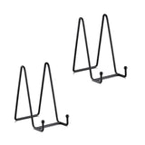 Bordenstandaard - Zwart - 2 Stuks - Bordenrek - Bordenstandaard voor Sierborden - Borden Display Standaard