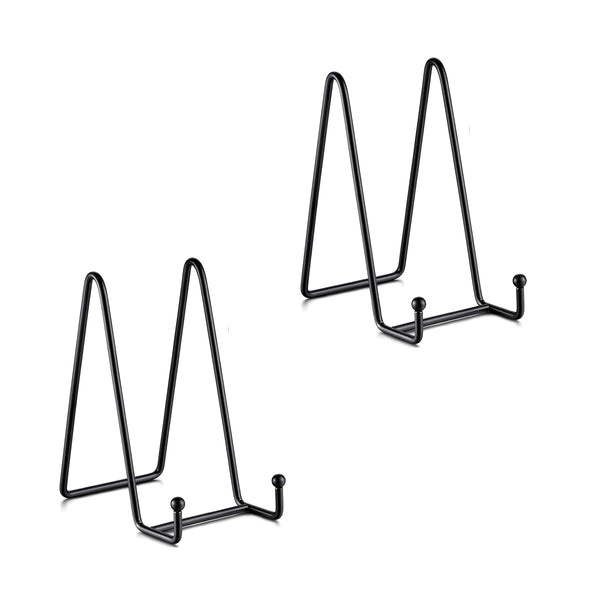 Bordenstandaard - Zwart - 2 Stuks - Bordenrek - Bordenstandaard voor Sierborden - Borden Display Standaard