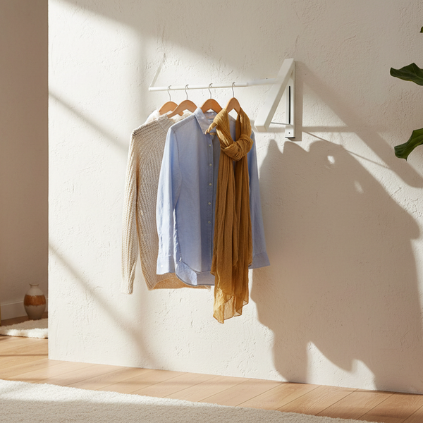 Kledingrek Inklapbaar - Wit - Ruimtebesparende Kledinghanger - Droogrek voor kleding - Kledingorganizer