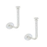 Scrunchie houder - 2 Stuks - Zelfklevend - 11 cm x 5 cm - Transparant - Haarelastiekjes houder - Elastiekjes houder - Sieradenhouder