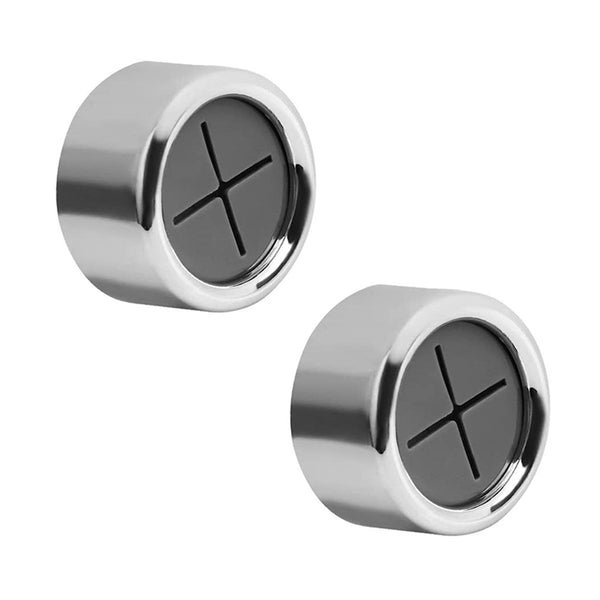 Handdoekhaakje - 2 stuks - 4,3 cm x 4,3 cm - Zilver - Geschikt voor keuken, toilet en badkamer