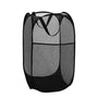 Wasmand Opvouwbaar - Zwart - Opbergzak - 60L - Opvouwbare Wasmand