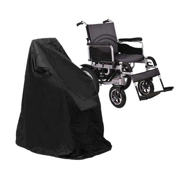 Rolstoel afdekhoes - Zwart - Beschermingshoes voor Rolstoel - 130 x 114 x 76 cm - Regenhoes