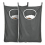 Wasmand Hangend - 2 Stuks - Zwart - 120 Liter - Hangende Opvouwbare Waszak