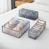 Ondergoed Verdeler - Organizer - 3 Stuks - Grijs - Transparant