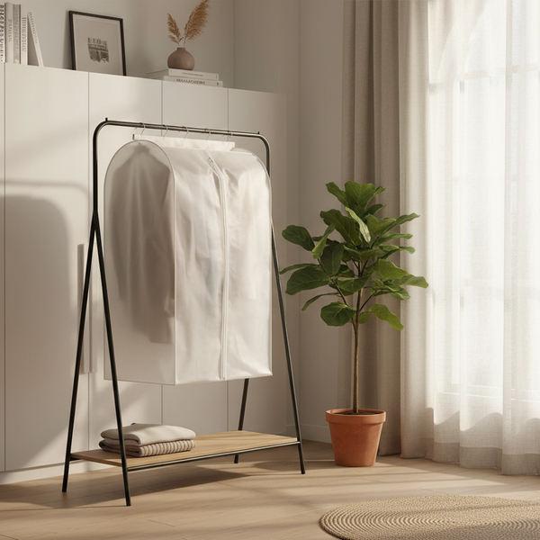 Kledinghoes XXL - Wit - 90 cm x 50 cm x 60 cm - Kledinghoezen - Kleding Beschermhoes - Kledingtas