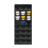 Petten Opbergzak - Zwart - 24 Petten - Petjes Opbergsysteem - Petten organizer - Petten Houder - Hat Holder - 68 x 166 cm