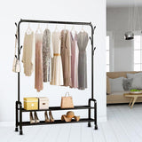 Kledingrek op Wieltjes Zwart