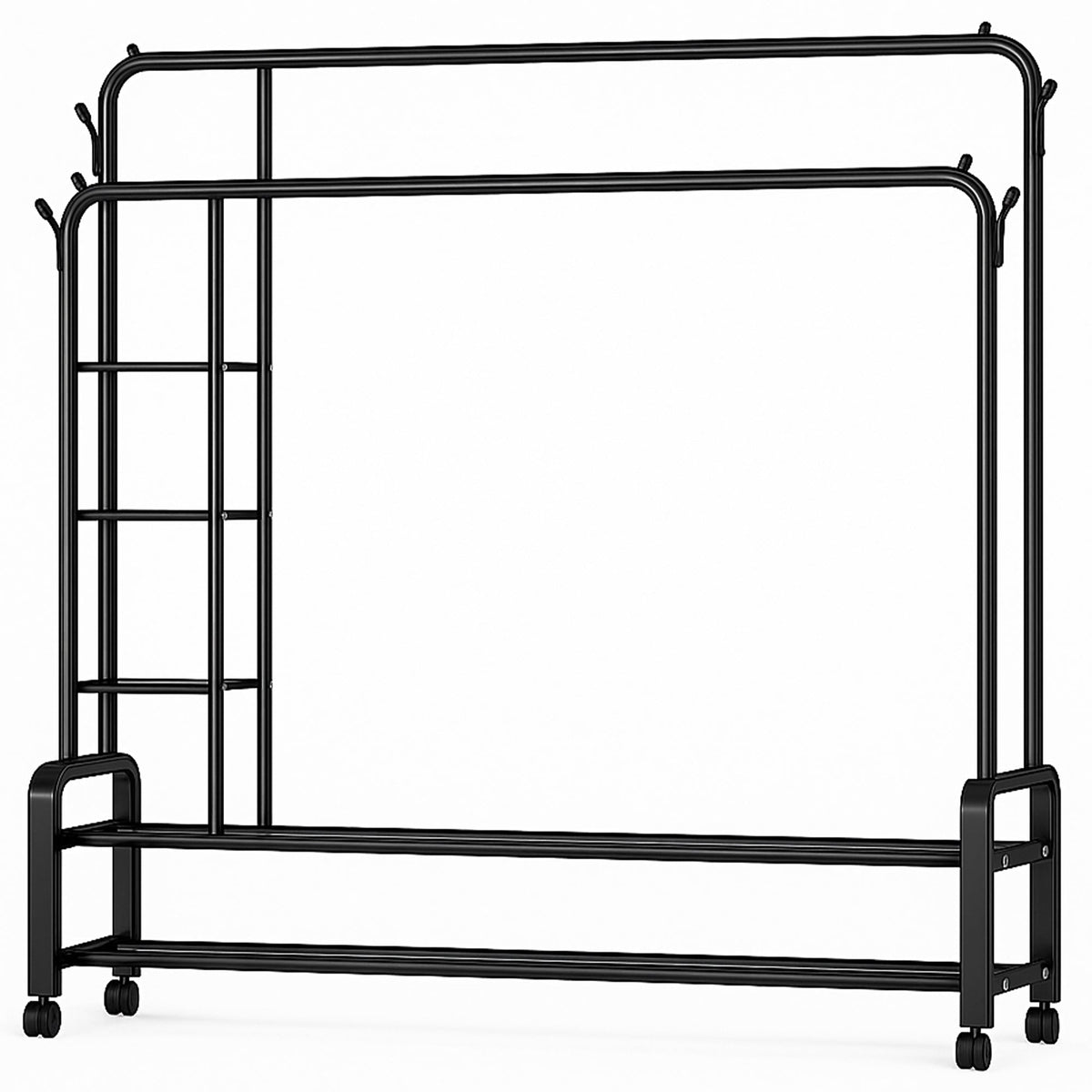 Bayt Kledingrek met Opbergplanken