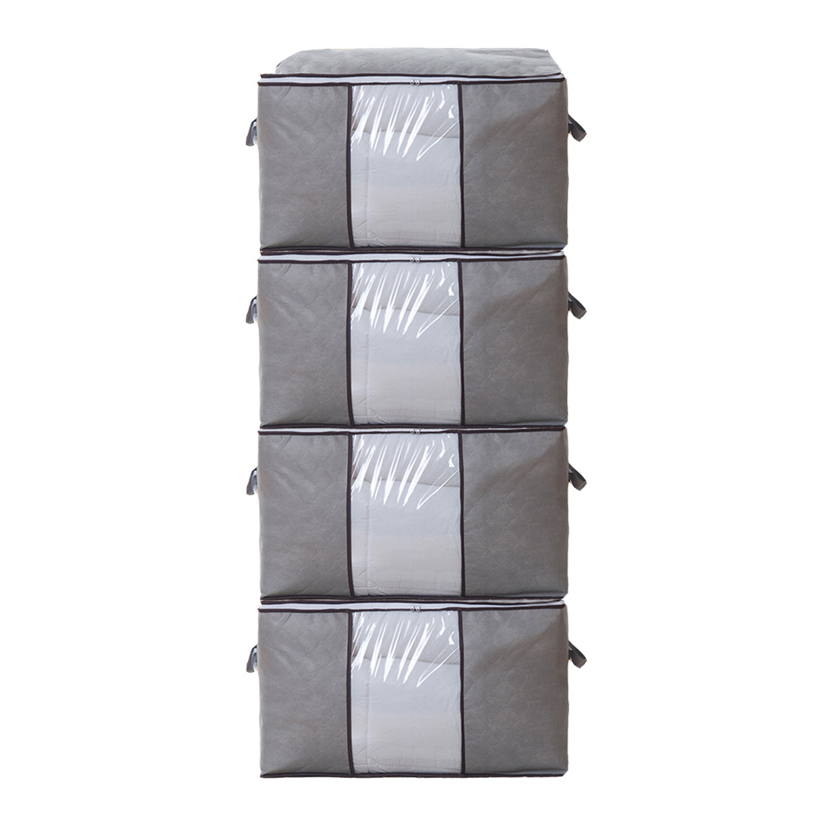 Hoogwaardige Opbergtas voor Kleding - 4 Stuks - Grijs - Organizer voor Dekbed