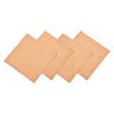 Kurk prikbord Vierkant - Zelfklevend - 4 stuks - 30 x 30 x 0,7 cm