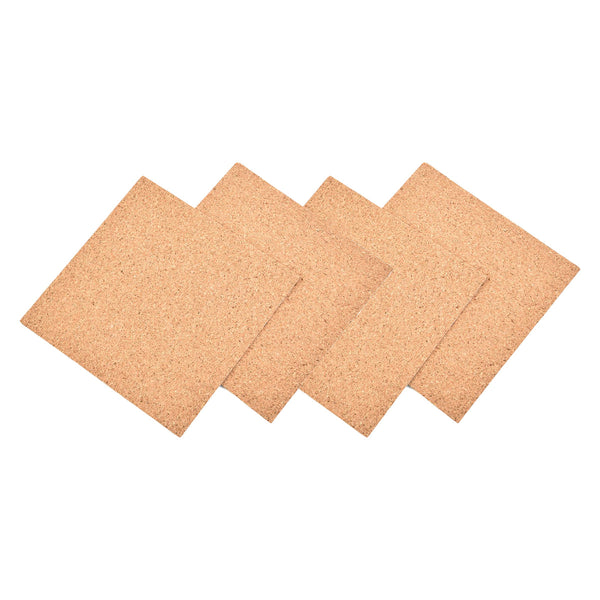 Kurk prikbord Vierkant - Zelfklevend - 4 stuks - 30 x 30 x 0,7 cm