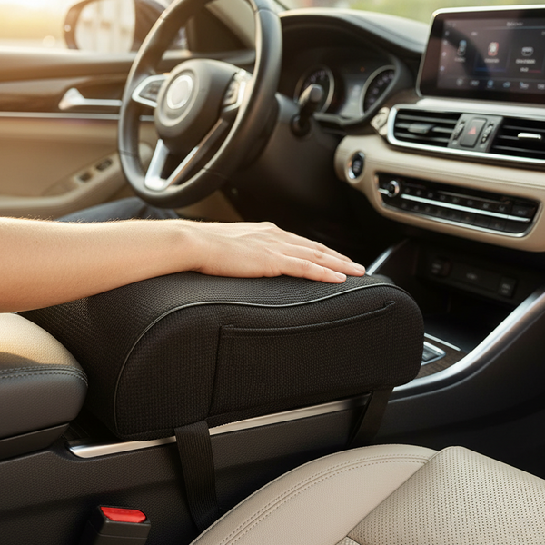 Armsteunkussen voor in de Auto – Zwart - Universeel - Middenarmsteun kussen