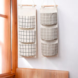 Opbergzakken linnen - Ruimtebesparend - 2 Stuks - Hangende opberger - Textiel - 64x25cm