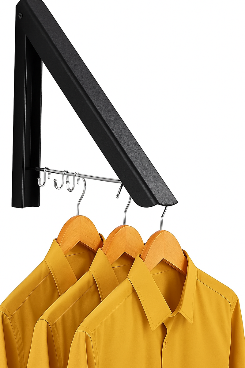 Kledingrek Inklapbaar - Zwart - Ruimtebesparende Kledinghanger - Droogrek voor kleding - Kledingorganizer
