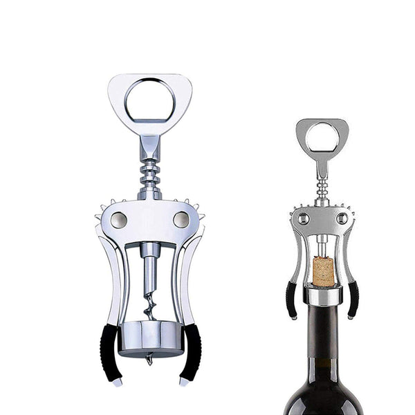 Kurkentrekker Hoogwaardig - Premium RVS Fles Opener - Klassieke Opener voor Wijn en Bier